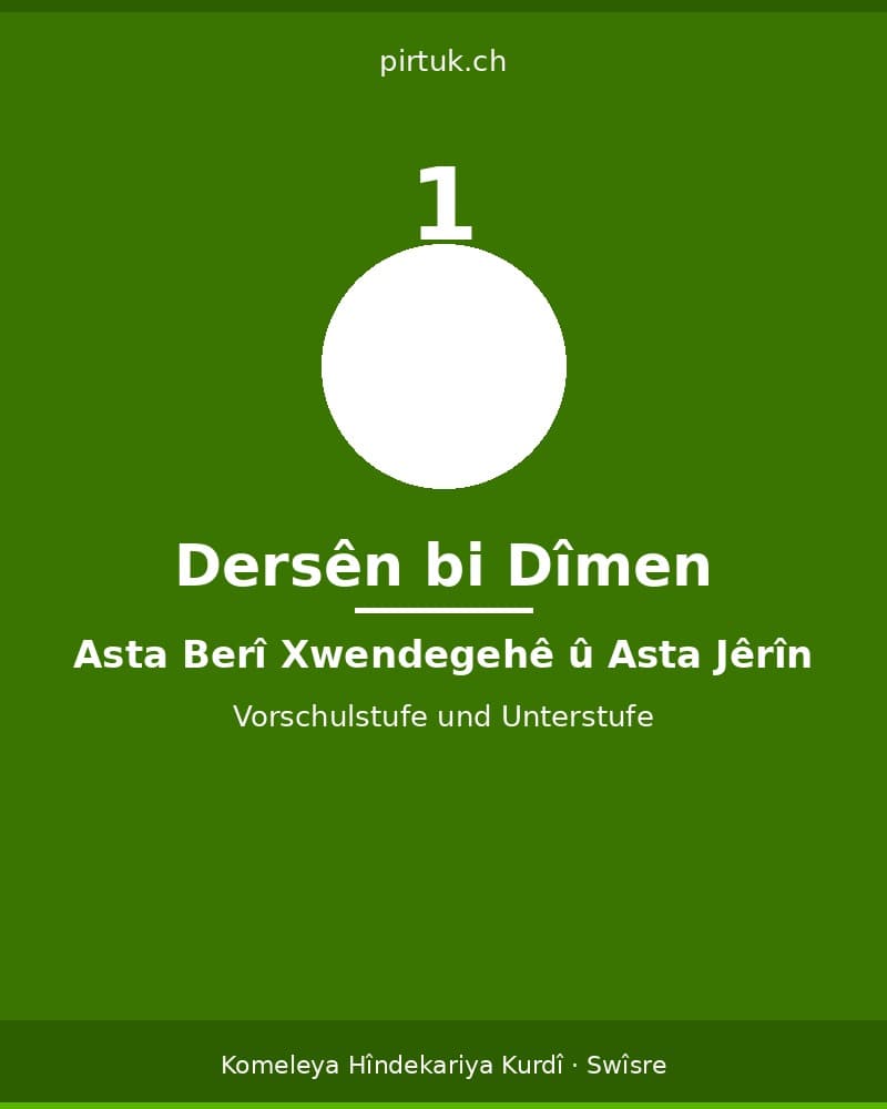 Dersên bi Dîmen – Asta Berî Xwendegehê û Asta Jêrîn