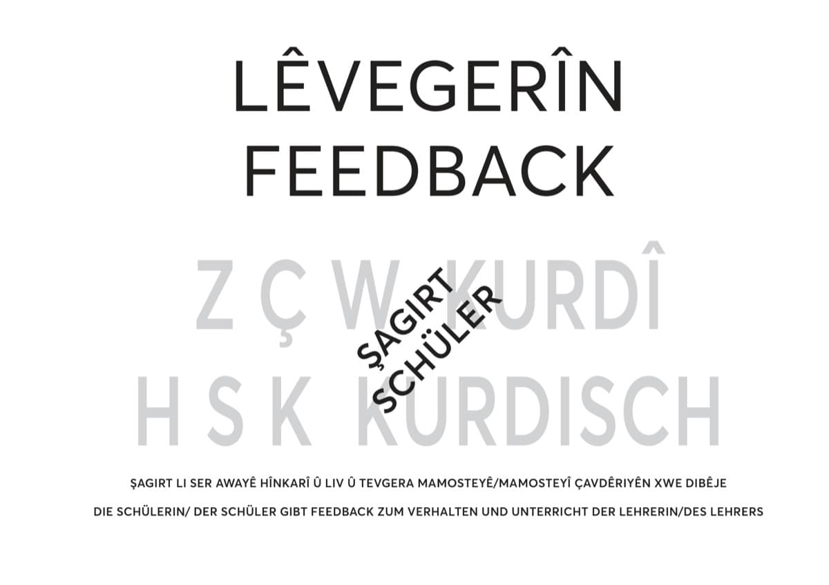 LÊVEGERÎN – Feedback Şagirt / SUS
